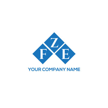 ZFE letter logo design on white background. ZFE creative initials letter logo concept. ZFE letter design.
