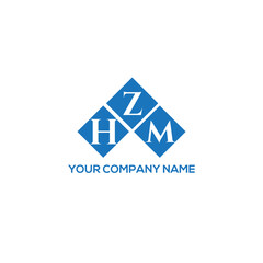 ZHM letter logo design on white background. ZHM creative initials letter logo concept. ZHM letter design.
