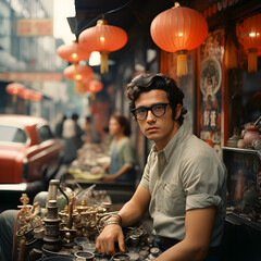 Generative AI,Market Marvel: Capturing the 1970s Era Look in China