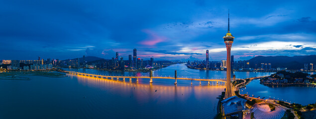 Macau Tower and Sai Van Bridge
