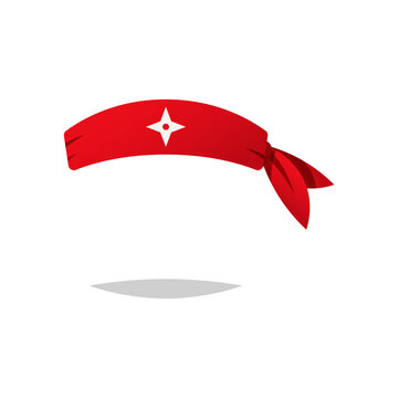 Ninja headband vector isolated on white background