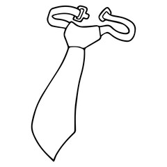 tie line vector illustration