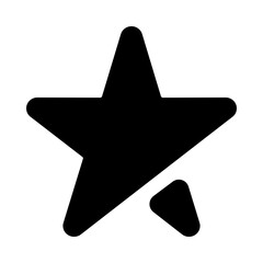 Star icon for ratings, reviews, and sky concepts