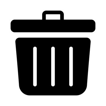 Trash bin icon for delete and removing