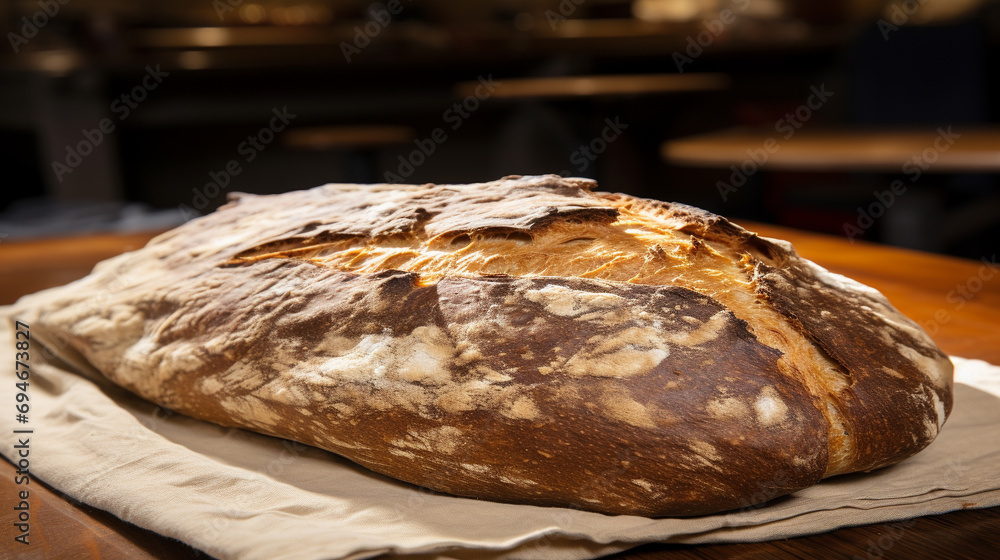 Wall mural bread with raisins hd 8k wallpaper stock photographic image