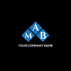 MAB letter logo design on white background. MAB creative initials letter logo concept. MAB letter design.
