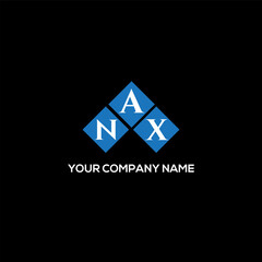 NAX letter logo design on white background. NAX creative initials letter logo concept. NAX letter design.
