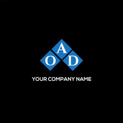 OAD letter logo design on white background. OAD creative initials letter logo concept. OAD letter design.
