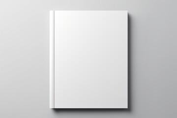 Blank page with an elegant 3D mockup - obrazy, fototapety, plakaty