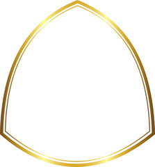 Curvilinear Triangle Shape Gold picture frame luxury golden frame gold border Golden vector framework banner decoration decorative element template isolated background frame picture wedding frames ann