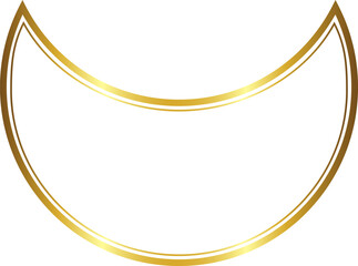Crescent Shape Gold picture frame luxury golden frame gold border Golden vector framework banner decoration decorative element template isolated background frame picture wedding frames anniversary 