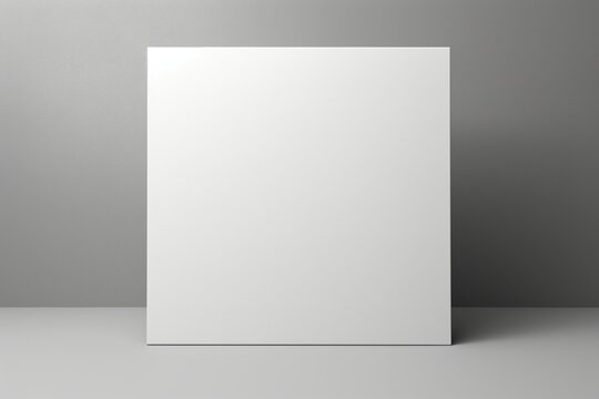Minimalistic blank page with a 3D mockup