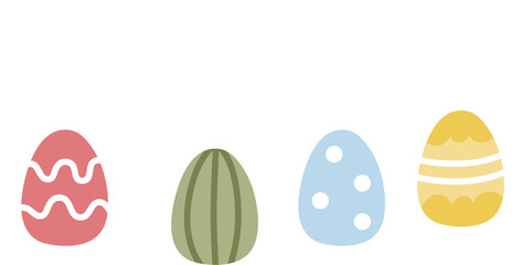 Hand drawn easter decoration clipart