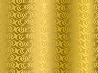 Latar belakang hiasan emas yang unik. Latar belakang dengan pola emas modern.