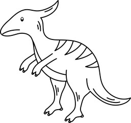 Hand drawn dinosaur doodle