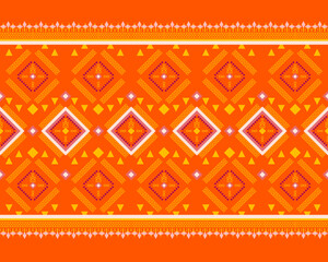 fabric ethnic pattern art . ethnic seamless pattern Background, Design for fabric, curtain, carpet, wallpaper, clothing, wrapping, Batik, vector illustration