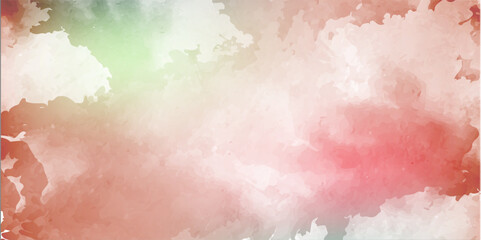 Pink and green watercolor background