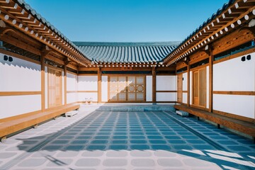 exterior of a traditional Korean house