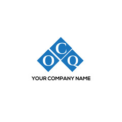 Fototapeta premium COQ letter logo design on white background. COQ creative initials letter logo concept. COQ letter design. 