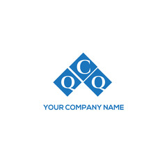 Fototapeta premium CQQ letter logo design on white background. CQQ creative initials letter logo concept. CQQ letter design. 