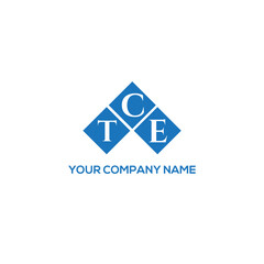CTE letter logo design on white background. CTE creative initials letter logo concept. CTE letter design.
