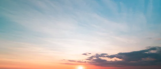 Foto op Plexiglas sunset sky with clouds background © Hide_Studio