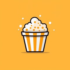 Beautiful popcorn image illustration