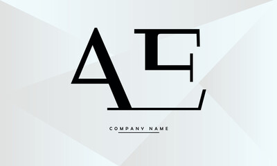 AE, EA, A, E Abstract Letters Logo Monogram