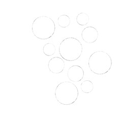 Sawtooth circular shape. Illustration of many jagged circles. The blurred circles are arranged haphazardly.鋸歯状の円形。 多くのギザギザの円のイラスト。 ぼやけた円が無造作に配置されています。