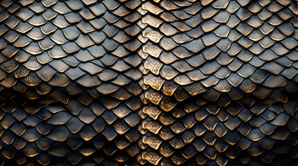 Dragon scale seamless pattern. Snake and reptile squama.