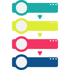 Obraz premium Step Infographic Shape