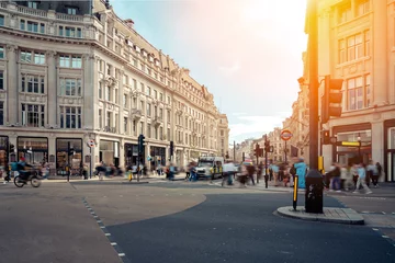 Wandcirkels plexiglas Busy Street View at London City, U.K. © joeycheung