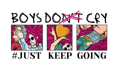 Boys Don't Cry Graphic Tees Design 
