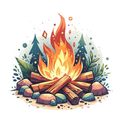 bonfire camp