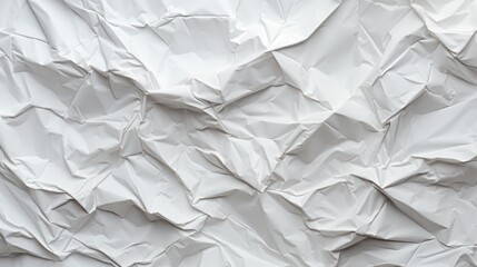 Fototapeta premium Crumpled white paper texture