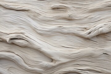 Weathered driftwood texture with sun-bleached hues and a rugged, seaside appearance. - obrazy, fototapety, plakaty