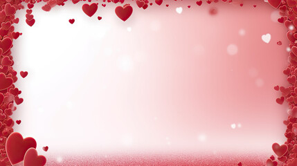 Obraz premium empty valentine's day greeting card with copyspace --ar 22:8 --v 5.2 Job ID: ee9b2c97-c8a0-41d3-816d-4c13435d0ac7