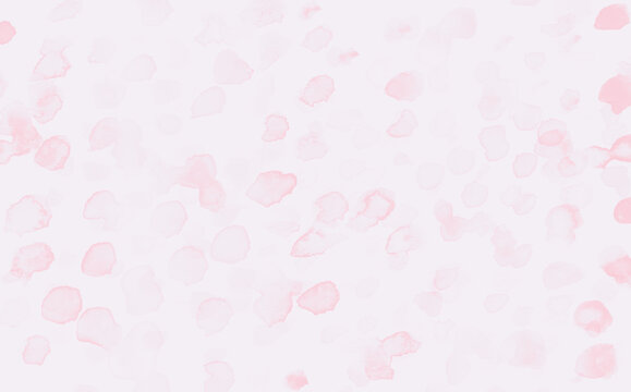 白バックに桜吹雪のようなテクスチャの水彩背景イラスト素材