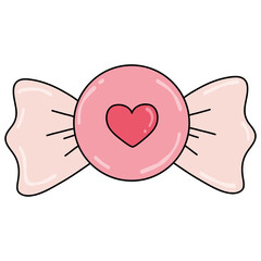 valentine clipart pink candy hearts
