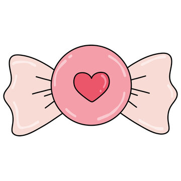 valentine clipart pink candy hearts