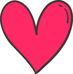 Cute Heart (Valentine element)