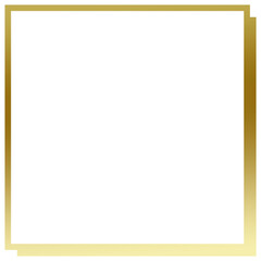 gold frame isolated on white