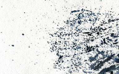 watercolor abstract gray background with spots and splashes