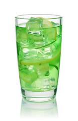 Glass of homemade  tarragon lemonade