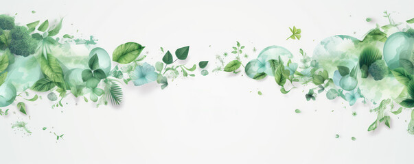 Showcase your commitment to the environment with this Earth Day banner template - obrazy, fototapety, plakaty