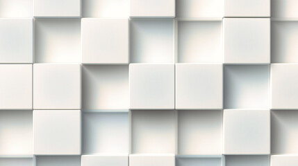 Monochromatic Cubic Pattern Creating Illusion of Depth and Light in a Minimalist Design