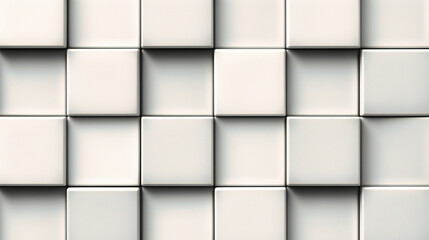 Abstract Geometric White Square Pattern Background in High Resolution