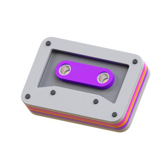 Obraz premium Cassette 3D Icon