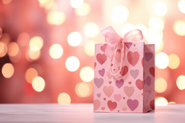 Gift bags with room for text created with Generative AI technology