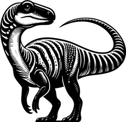 Fototapeta na wymiar Pelycosaurs icon 9